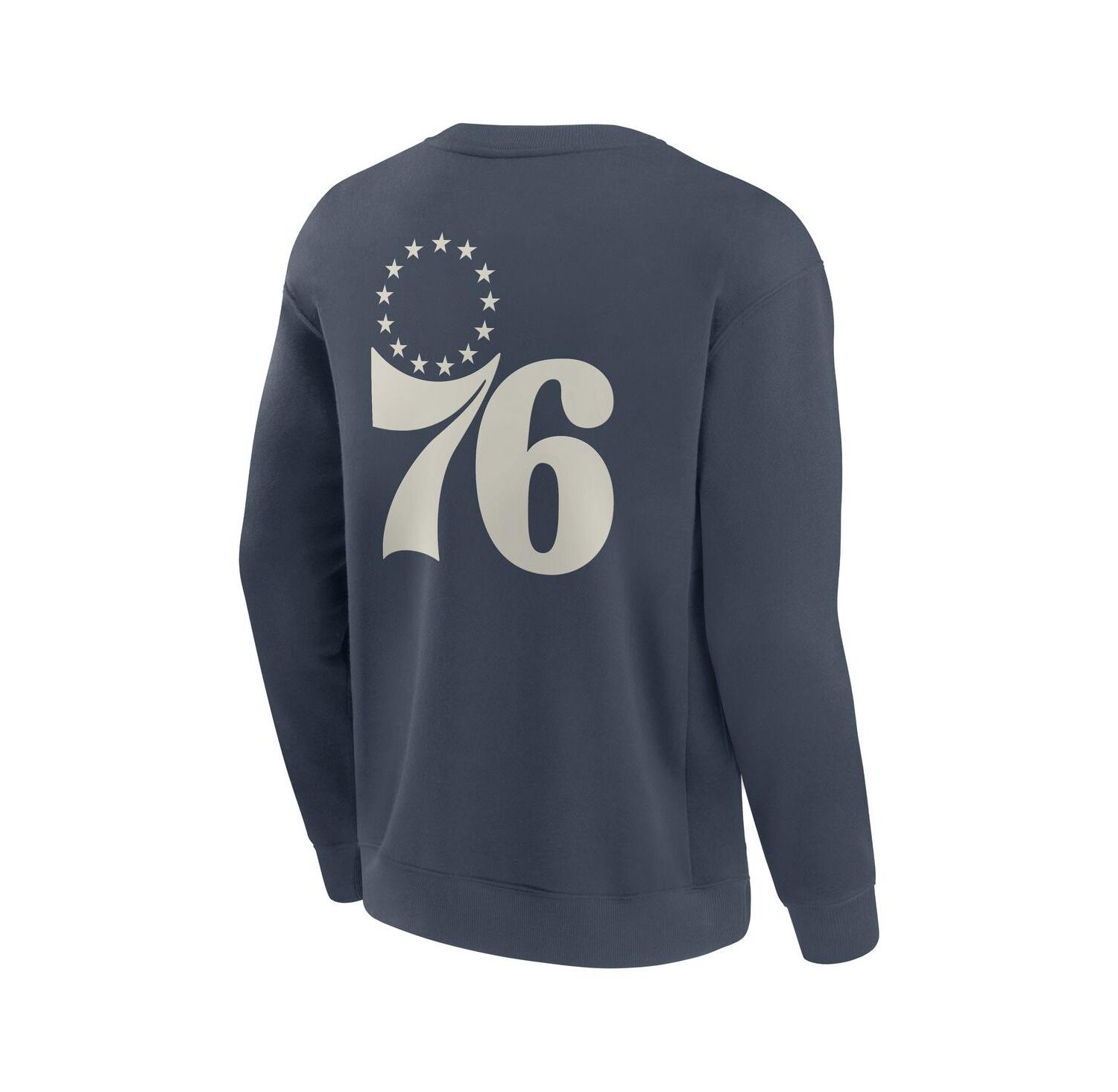 Men's Blue Philadelphia 76ers Elements Future Ground Lettering Pullover Sweatshirt
