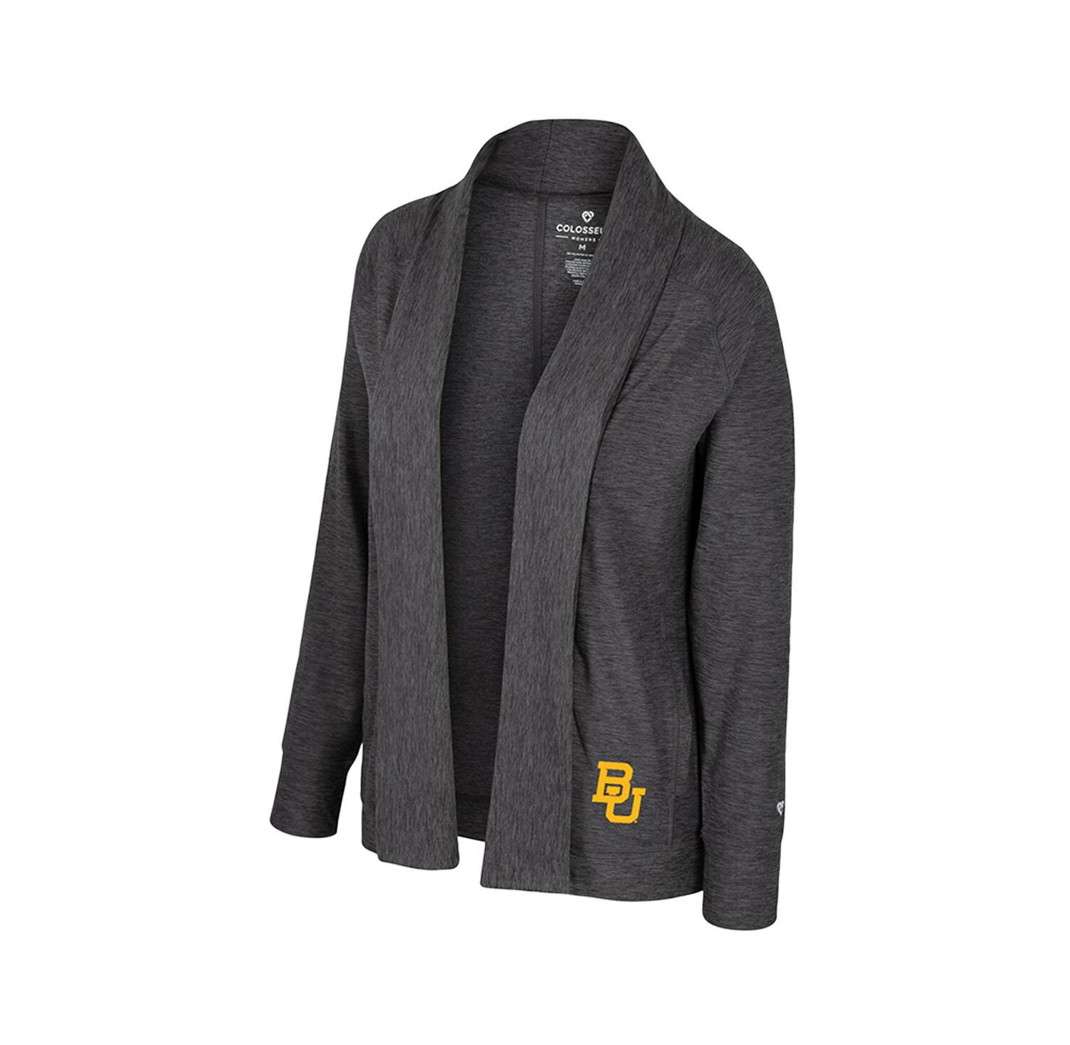 Women's Charcoal Baylor Bears Dash Cardigan Sweater