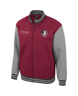 Men's Garnet Florida State Seminoles Ambi-Turner Full-Zip Varsity Jacket