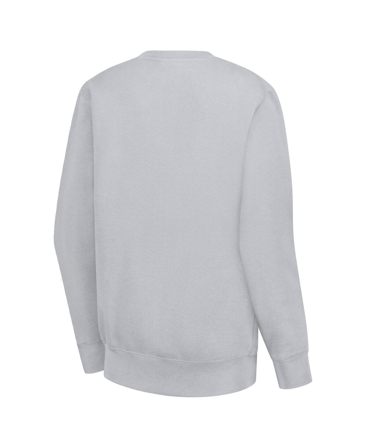G-iii 4her By Carl Banks Women's Heather Gray Toronto Maple Leaf's Hockey Girls Team Graphic Fleece Pullover Sweatshirt In Gray