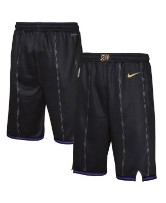 Nike - Big Boys and Girls Black Toronto Raptors 2024/25 City Edition Swingman Performance Shorts