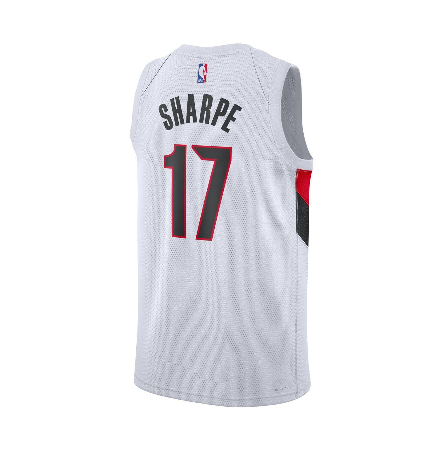 Топы Nike Shaedon Sharpe White Portland Trail Blazers Swingman Player Jersey — фото 3