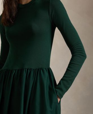 Women's Cotton Long-Sleeve Dress
