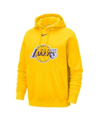 Men's Gold Los Angeles Lakers Essential Logo Club Pullover Hoodie