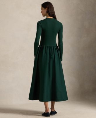 Women's Cotton Long-Sleeve Dress