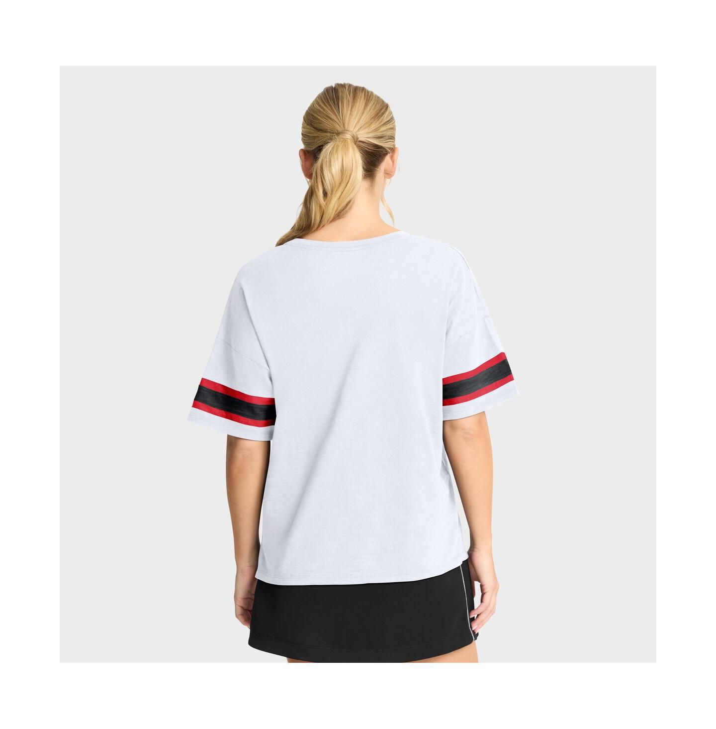 Женская футболка Fanatics White Wisconsin Badgers Hometown Premium Script — фото 2