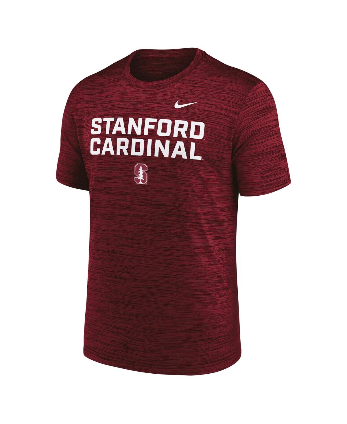 Nike Men's Cardinal Stanford Cardinal Campus Center Stack Velocity Dri-fit T-shirt In Red