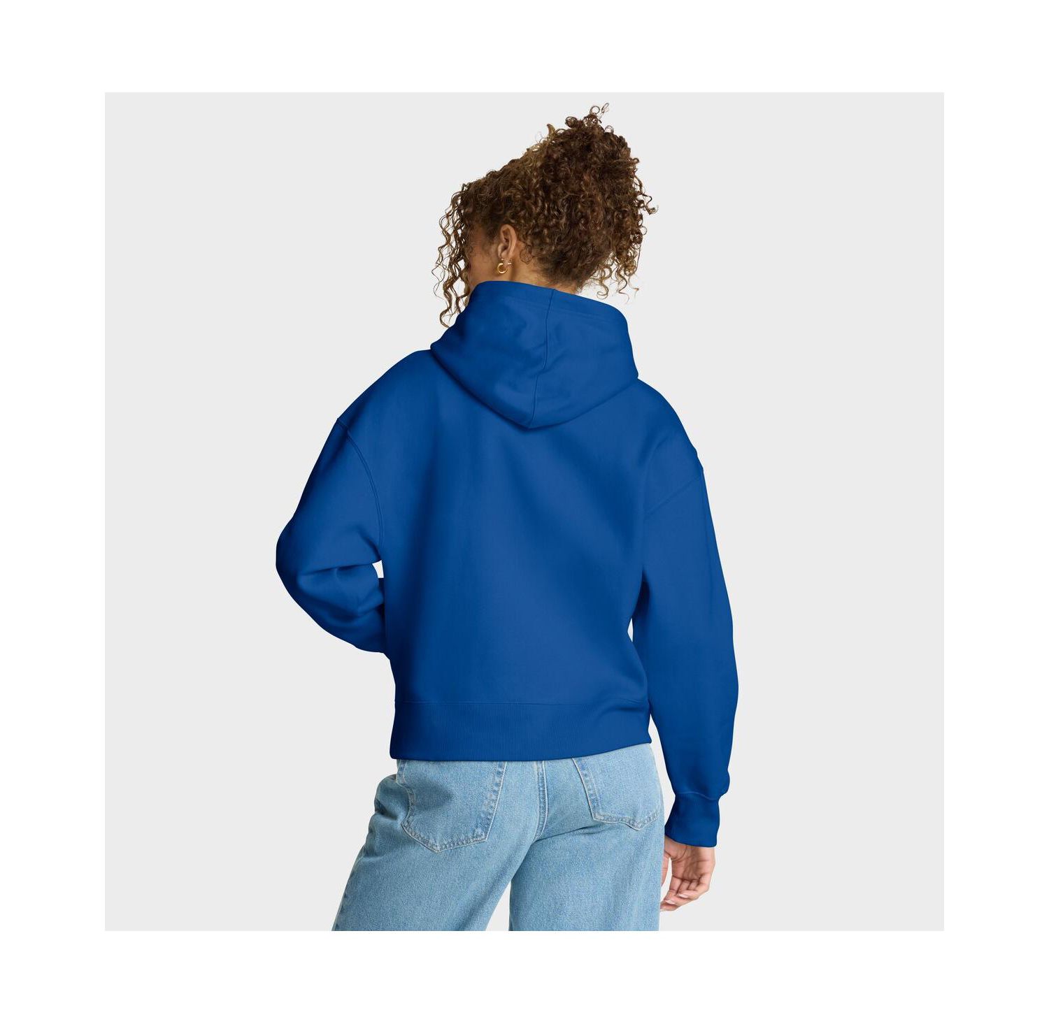 Women's Royal New York Giants Eligible Receiver Legacy Pullover Hoodie