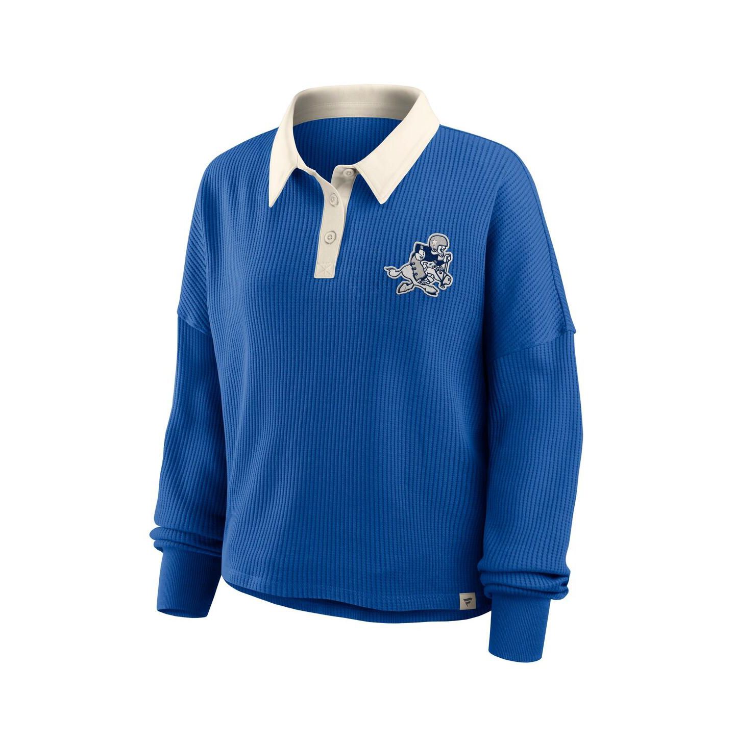 Женская футболка Fanatics Royal Dallas Cowboys Oversized Hometown Premium Thermal Long Sleeve — фото 2