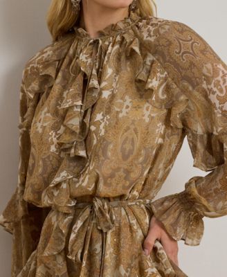 Women's Georgette Short Sleeve Dress