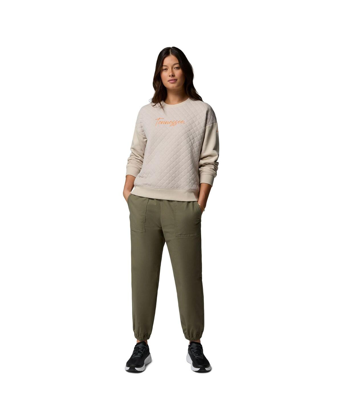 Columbia Women's Gray Tennessee Volunteers Collegiate Hart Mountain Quilted Sweatshirt In Gray