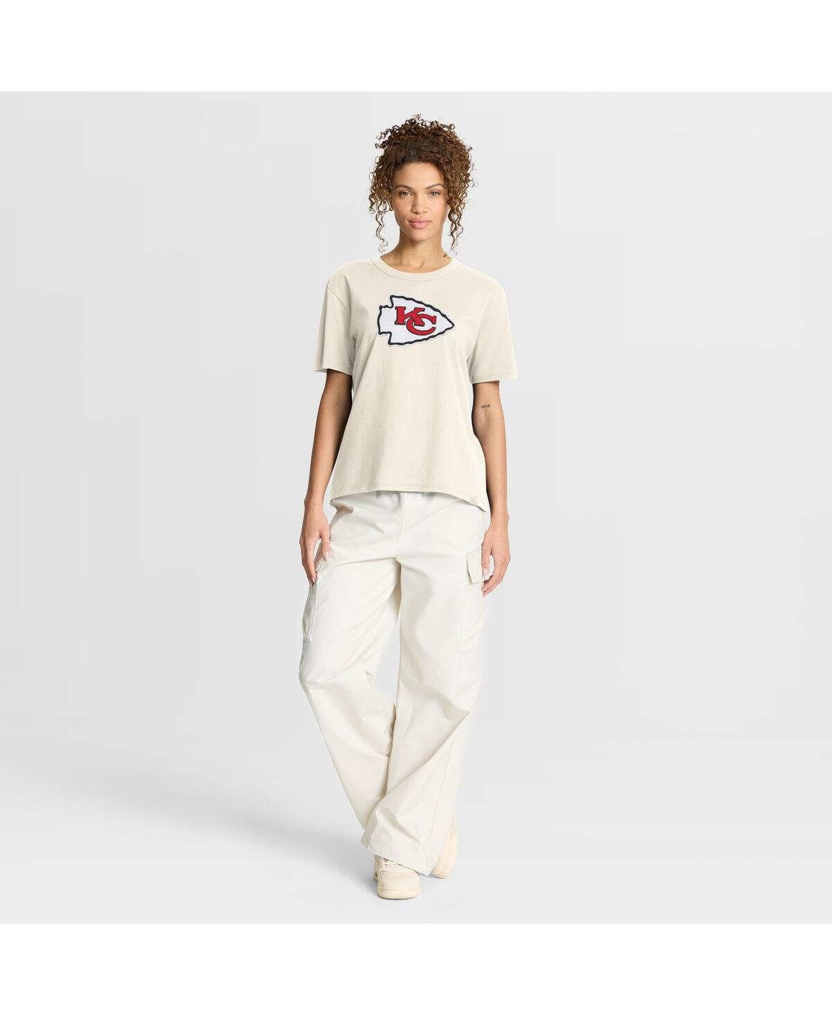 Fanatics Women's Cream Kansas City Chiefs Dove Legacy T-shirt In Neutral