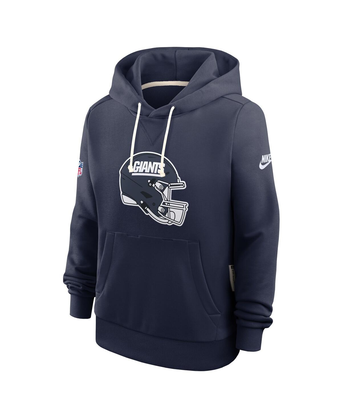 Nike Women's Royal New York Giants Throwback Sideline Standard Issue Dri-fit Hoodie In Blue
