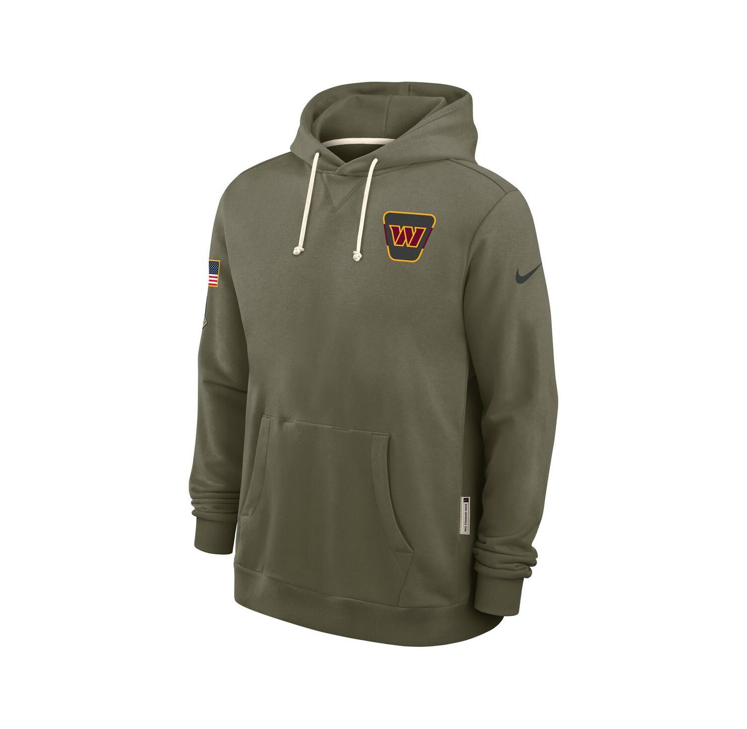Men's Olive Washington Commanders 2025 Salute to Service Sideline Standard Issue Dri-FIT Hoodie