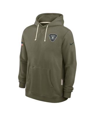 Men's Olive Las Vegas Raiders Big Tall 2025 Salute to Service Sideline Dominant Force Dri-FIT Hoodie