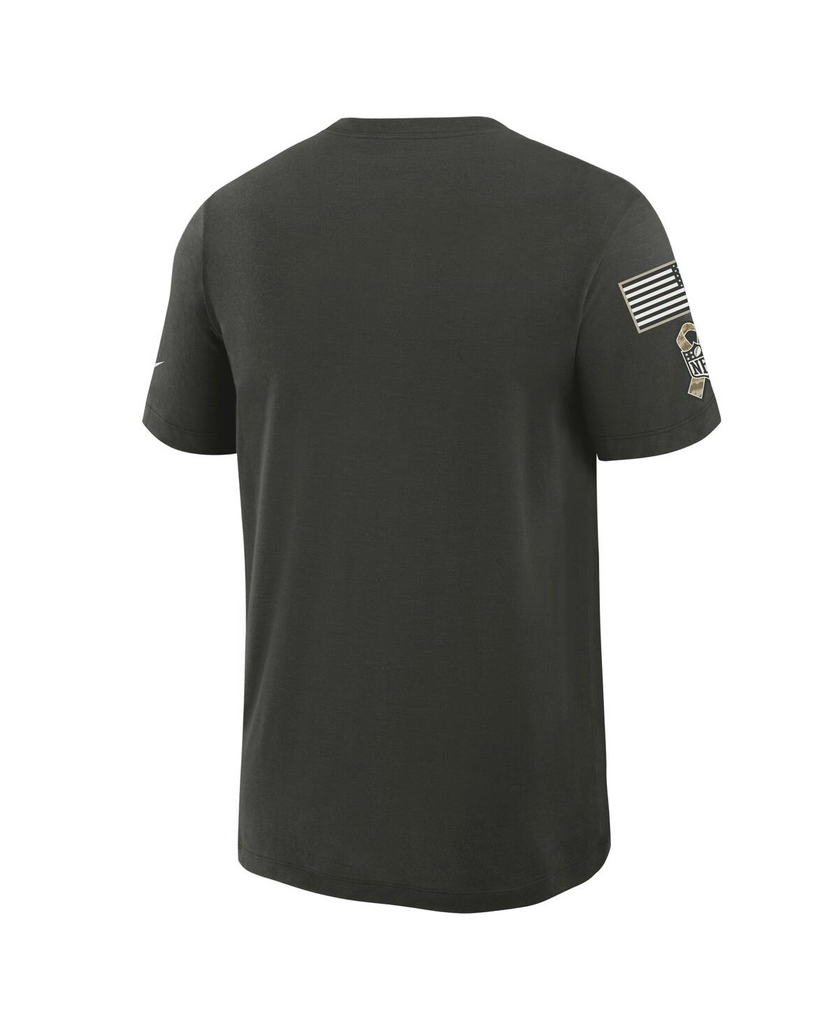Nike Men's Forest Green Green Bay Packers 2025 Salute To Service Sideline Slub Dri-fit T-shirt In Green