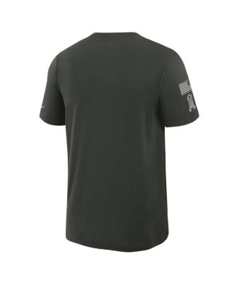 Men's Dark Green Miami Dolphins 2025 Salute to Service Sideline Slub Dri-FIT T-Shirt