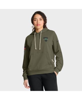 Nike - Women's Olive New York Jets 2025 Salute to Service Sideline Standard Issue Dri-FIT Hoodie