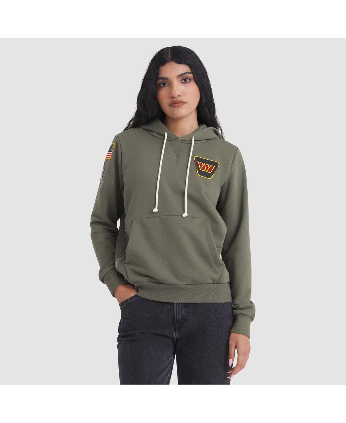 Nike Women's Olive Washington Commanders 2025 Salute to Service Sideline Standard Issue Dri-fit Hoodie