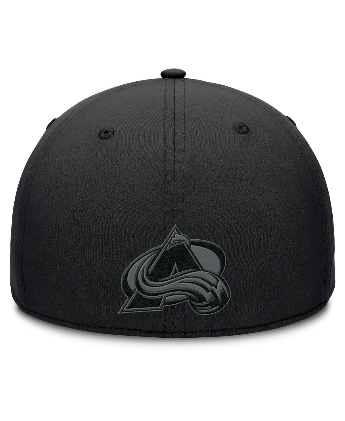 Fanatics Men's Black Colorado Avalanche Authentic Pro Road Team Code Flex Hat In Black