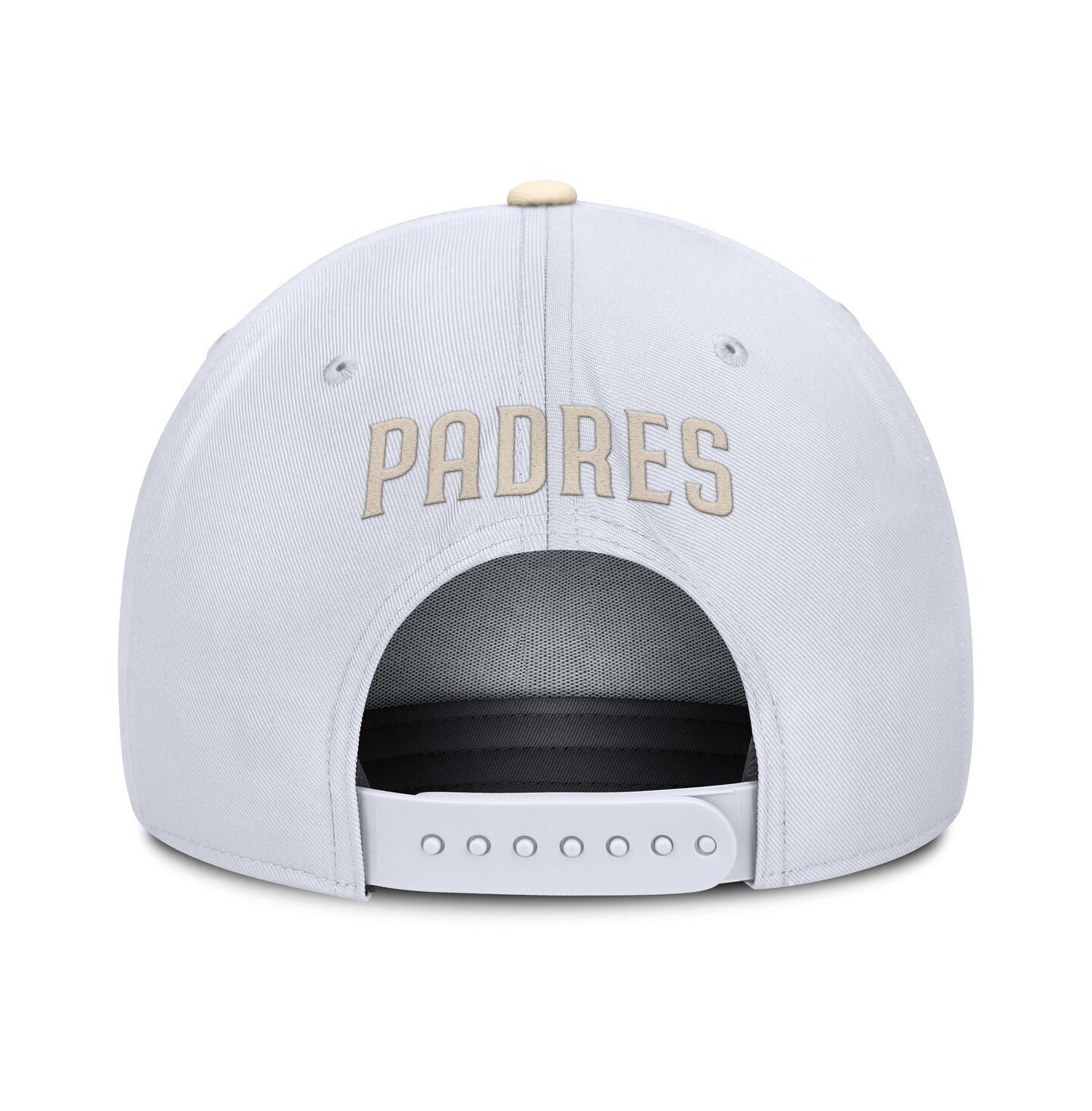 Мужская кепка Nike White/Cream San Diego Padres Pro Performance Snapback Hat — фото 4