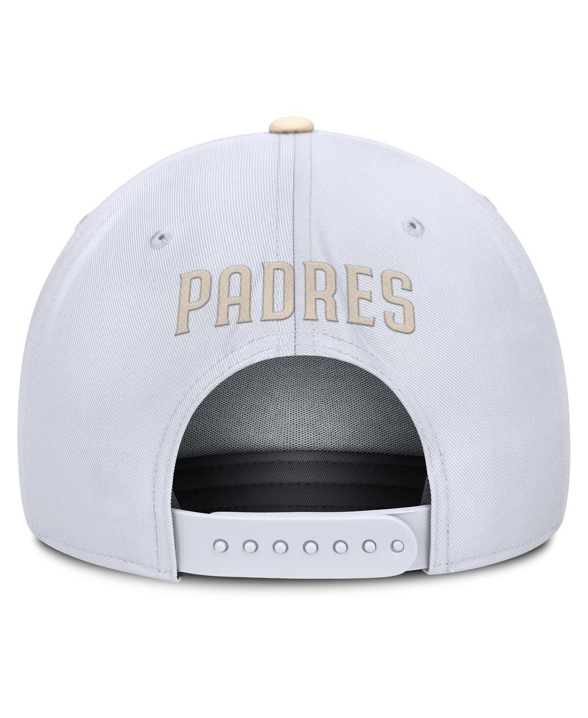 Nike Men's White/cream San Diego Padres Pro Performance Snapback Hat In White