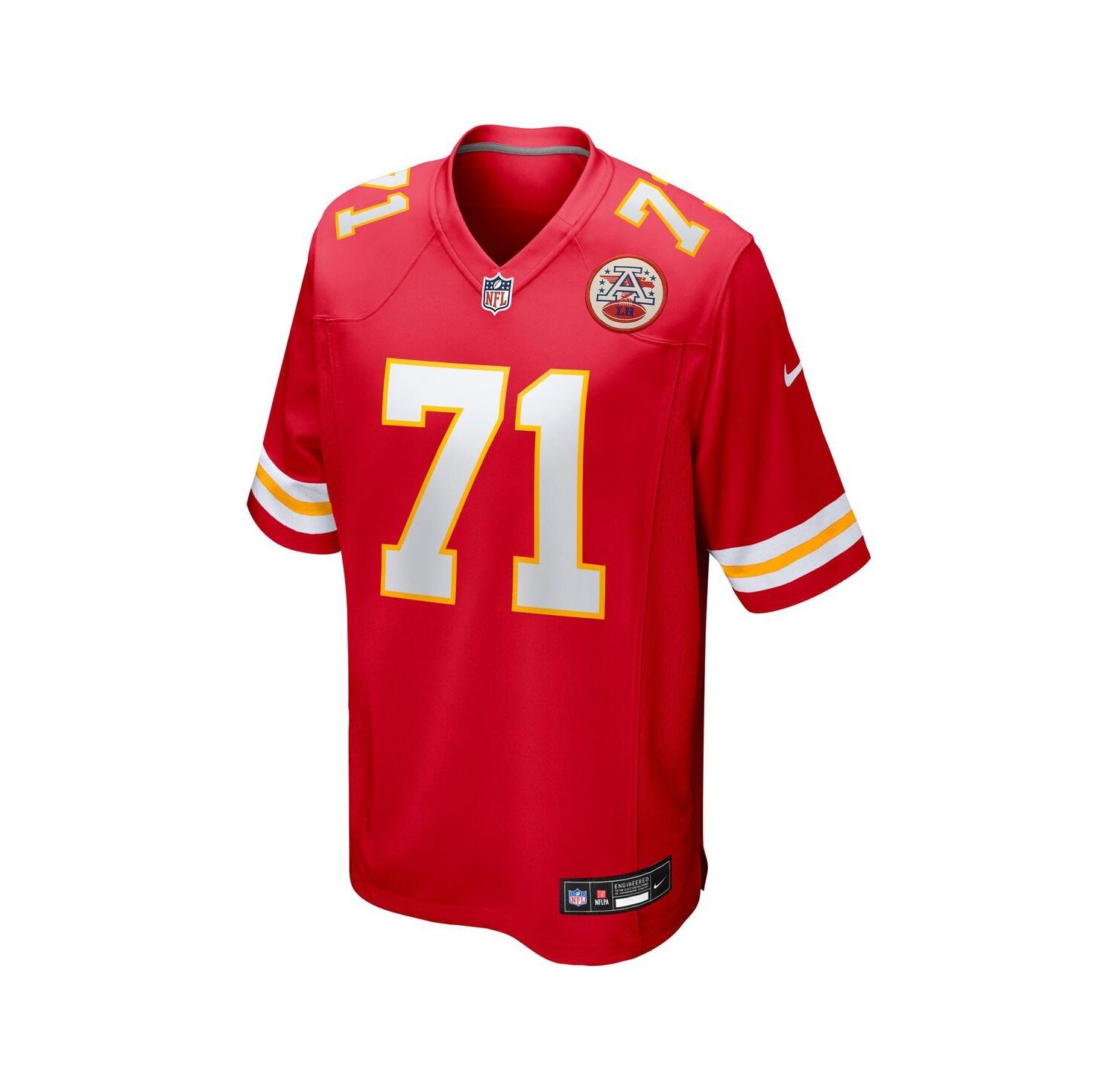 Men's Josh Simmons Red Kansas City Chiefs 2025 NFL Draft First Round Pick Game Jersey