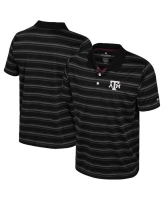 Colosseum - Men's Black Texas A&M Aggies Milk Steak Polo