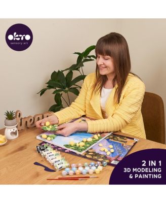 OKTO Air-Dry Clay 3D Painting Kit – Kit Lemon Weekend (11.8 x 15.7 in)