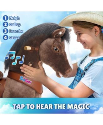 Model Y Chocolate Brown Horse Rideable Toy for Age 3-4