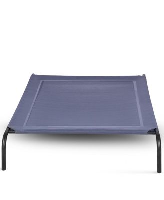Large Dog Cat Bed Elevated Pet Cot Indoor Outdoor Camping Steel Frame Mat -XL