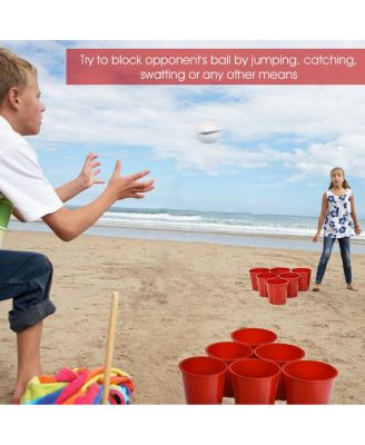 Yard Pong Giant Pong Game Set Carry Bag Outdoor Backyard Game