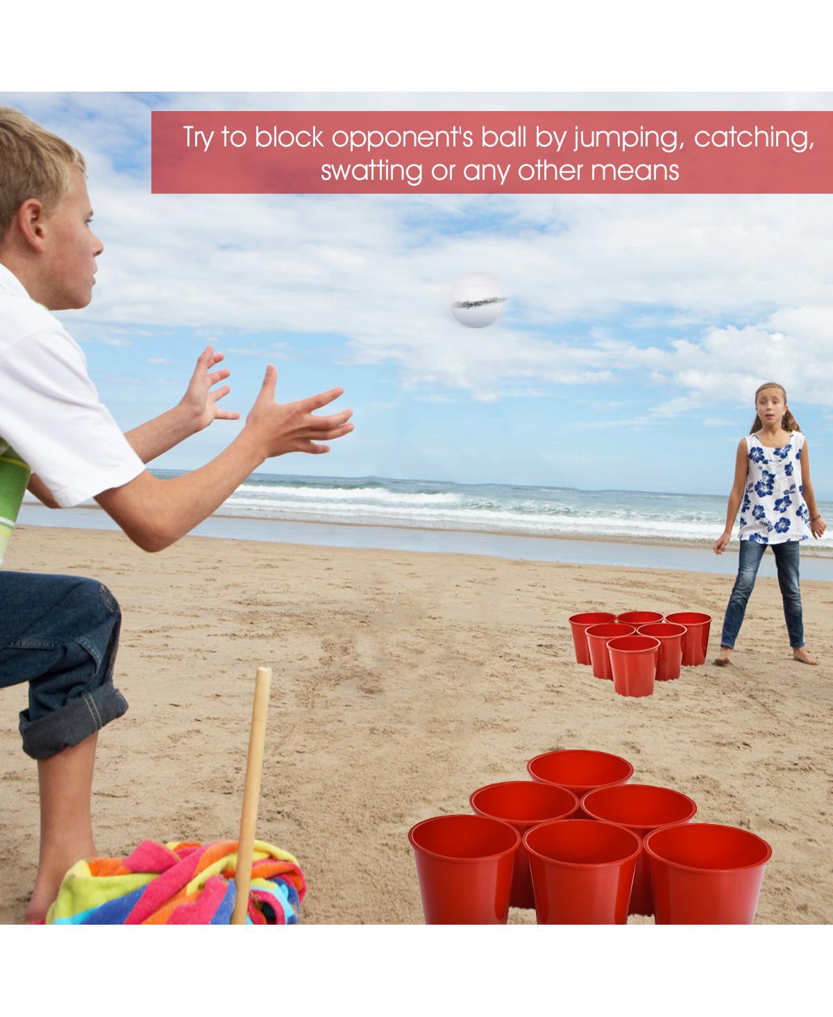 Costway Yard Pong Giant Pong Game Set Carry Bag Outdoor Backyard Game