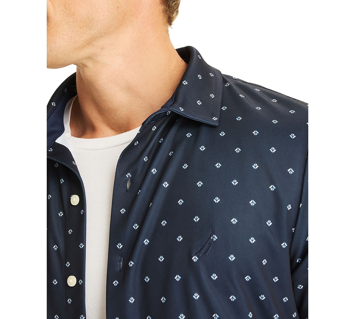 Nautica Men's Printed Short Sleeve Shirt