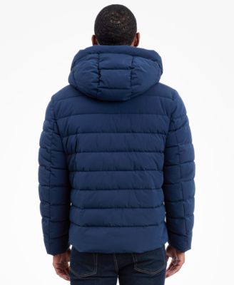 Men's Dressy Hooded Stretch Packable Jacket