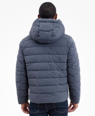 Men's Dressy Hooded Stretch Packable Jacket