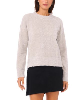 Vince Camuto - Women's Eyelash Crewneck Sweater