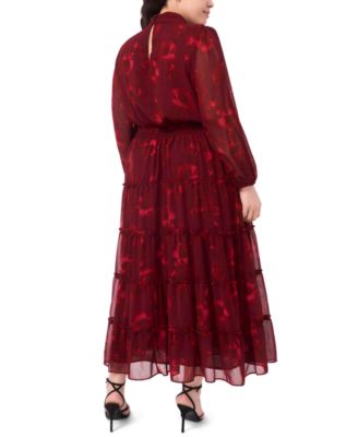 Plus Size Printed Maxi Dress