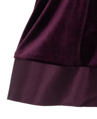 Baby Girls' Velvet Cap Sleeves Bodice Dress and Diaper Cover, 2-Piece Set