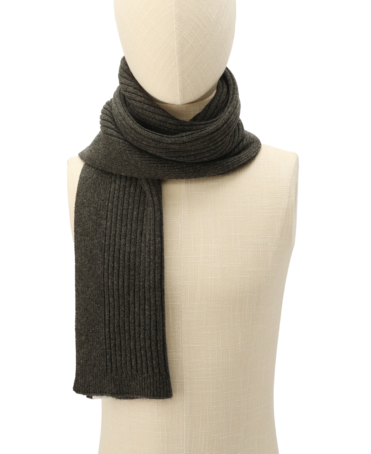Michael Kors Men's Wide Center Rib Scarf In Gray