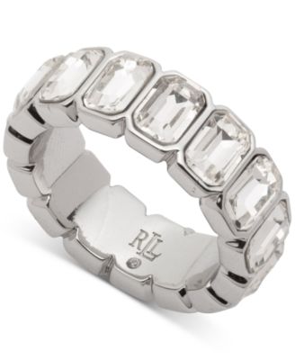 Emerald Crystal Tennis Ring