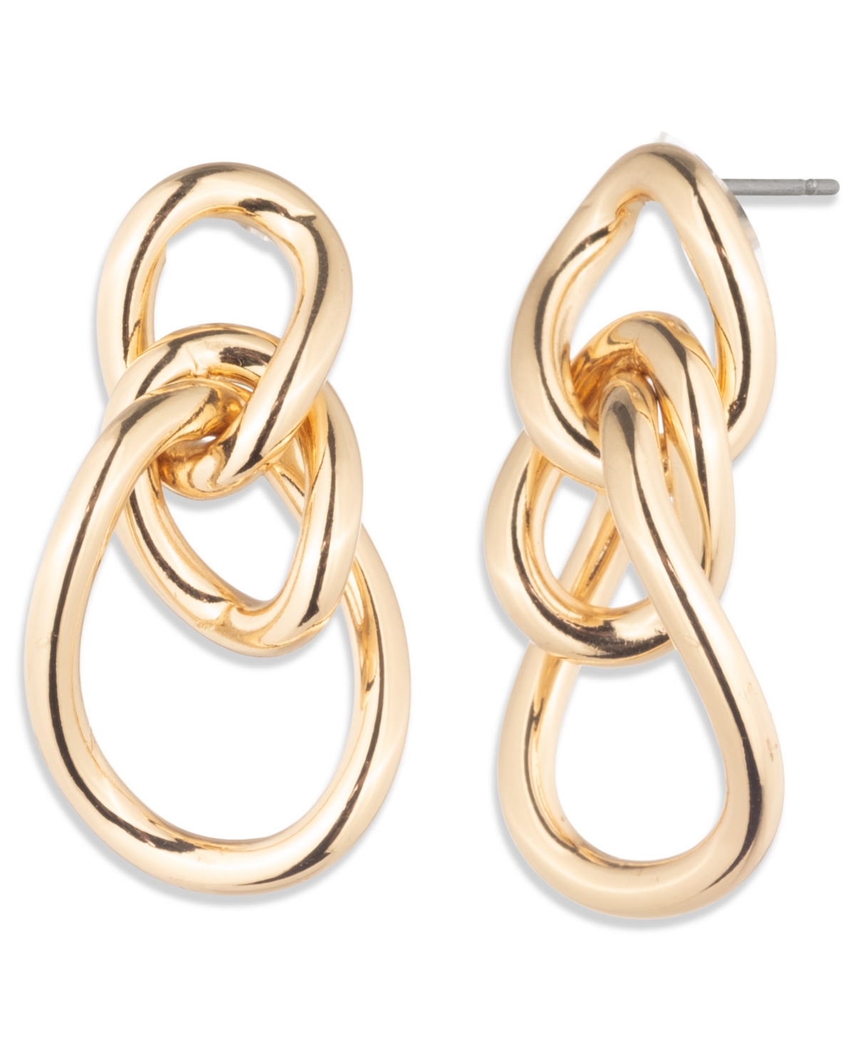 Ralph Lauren Gold-tone Open Link Drop Earrings In Gold