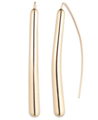 Silver-Tone Sculptural Threader Earrings (also in Gold-Tone)