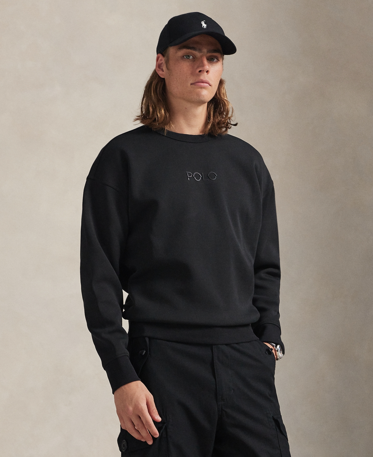 Polo Ralph Lauren Men's Relaxed Fit Sweatshirt In Black