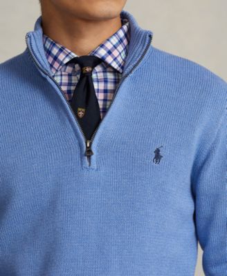 Cotton Quarter-zip Sweater