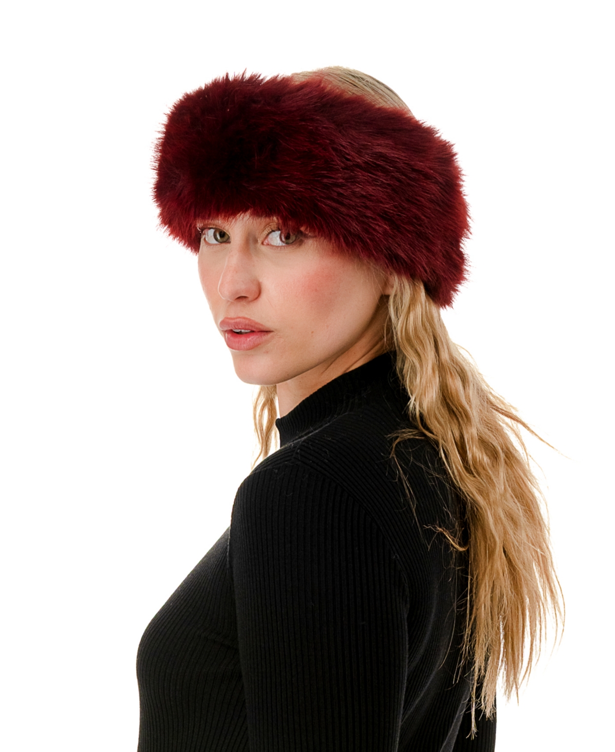 Marcus Adler Cold Weather Headband In Burgundy