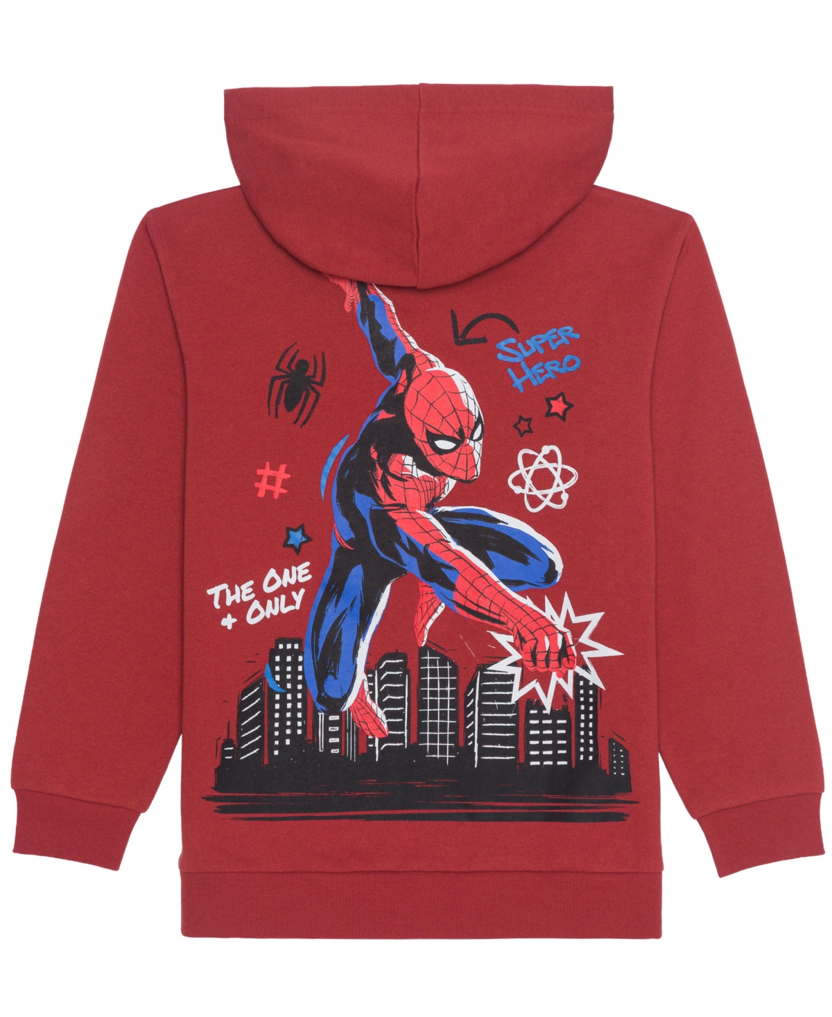 Spider-Man Boys 5-20 Printed Hooded Sweatshirt