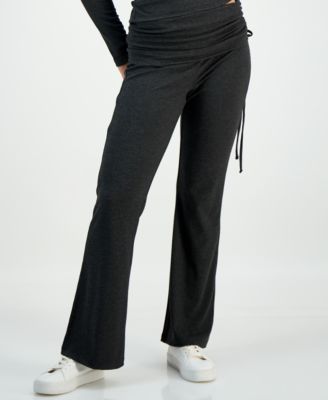 Petite Foldover-Waist Drawstring Wide-Leg Pants, Macy's Exclusive