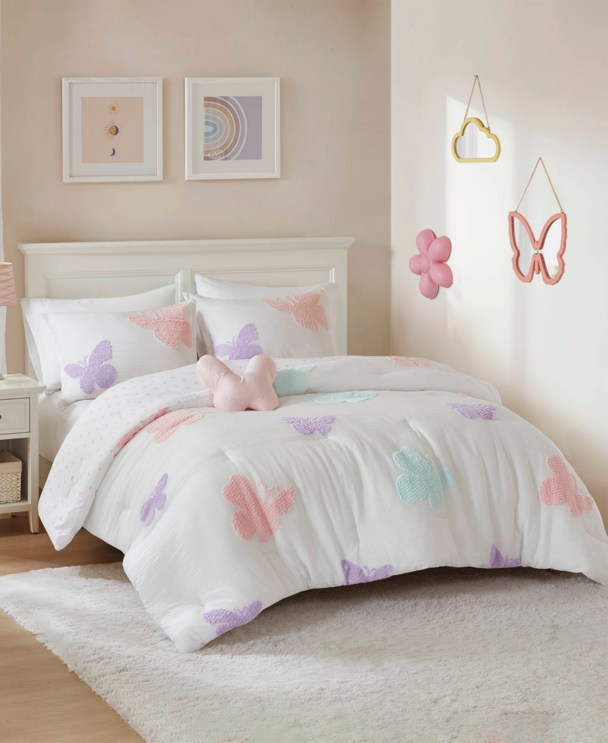 Intelligent Design Rio Textured 3-pc. Comforter Set, Twin In Multi