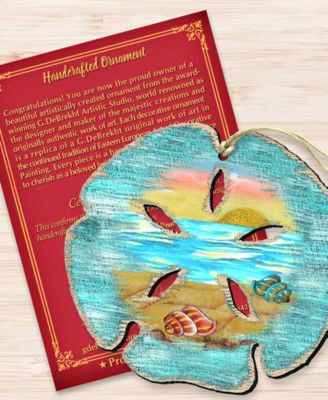 Sand Dollar Wooden Ornament